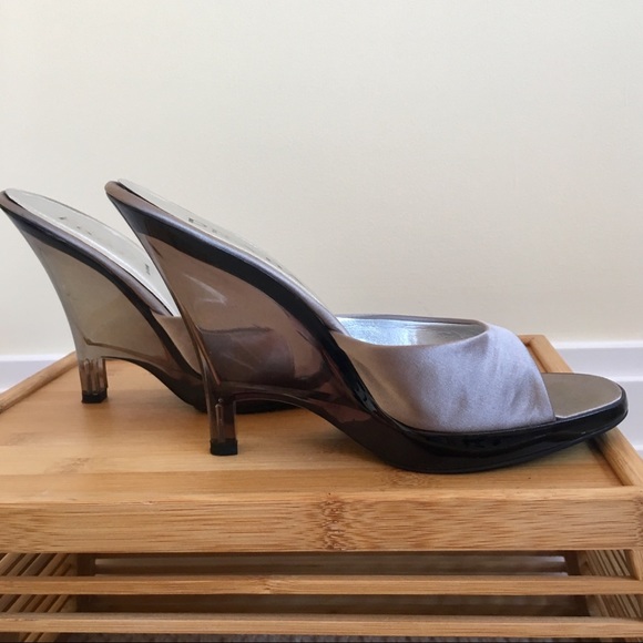 Authentic Prada Lucite Heels Worn 